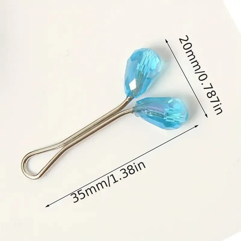 4/8/12 Pcs Crystal U-shaped Scarf Buckle Clip Set