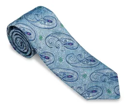 Blue Gordon Paisley Necktie - F5249