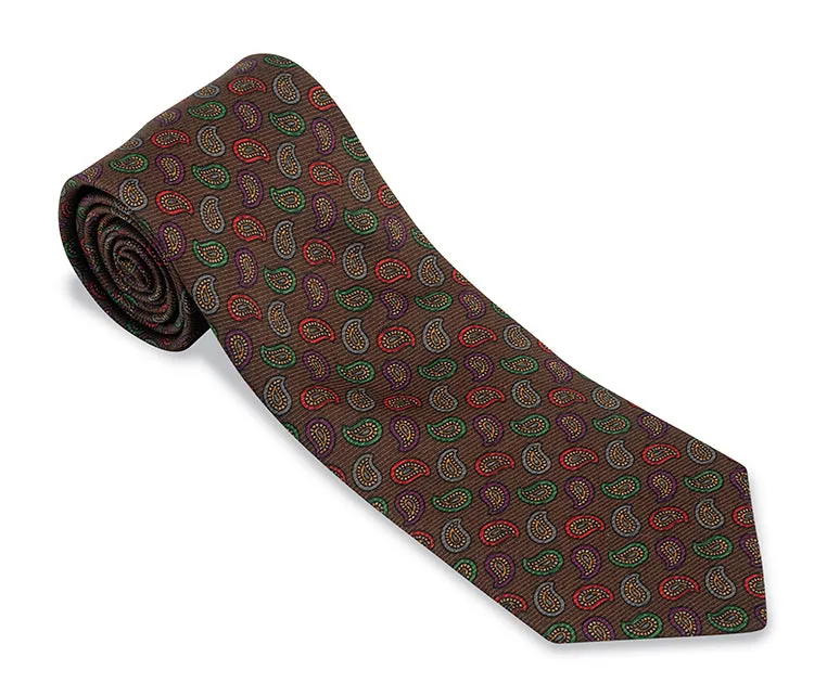 Brown Alexander Pine Necktie - F5592