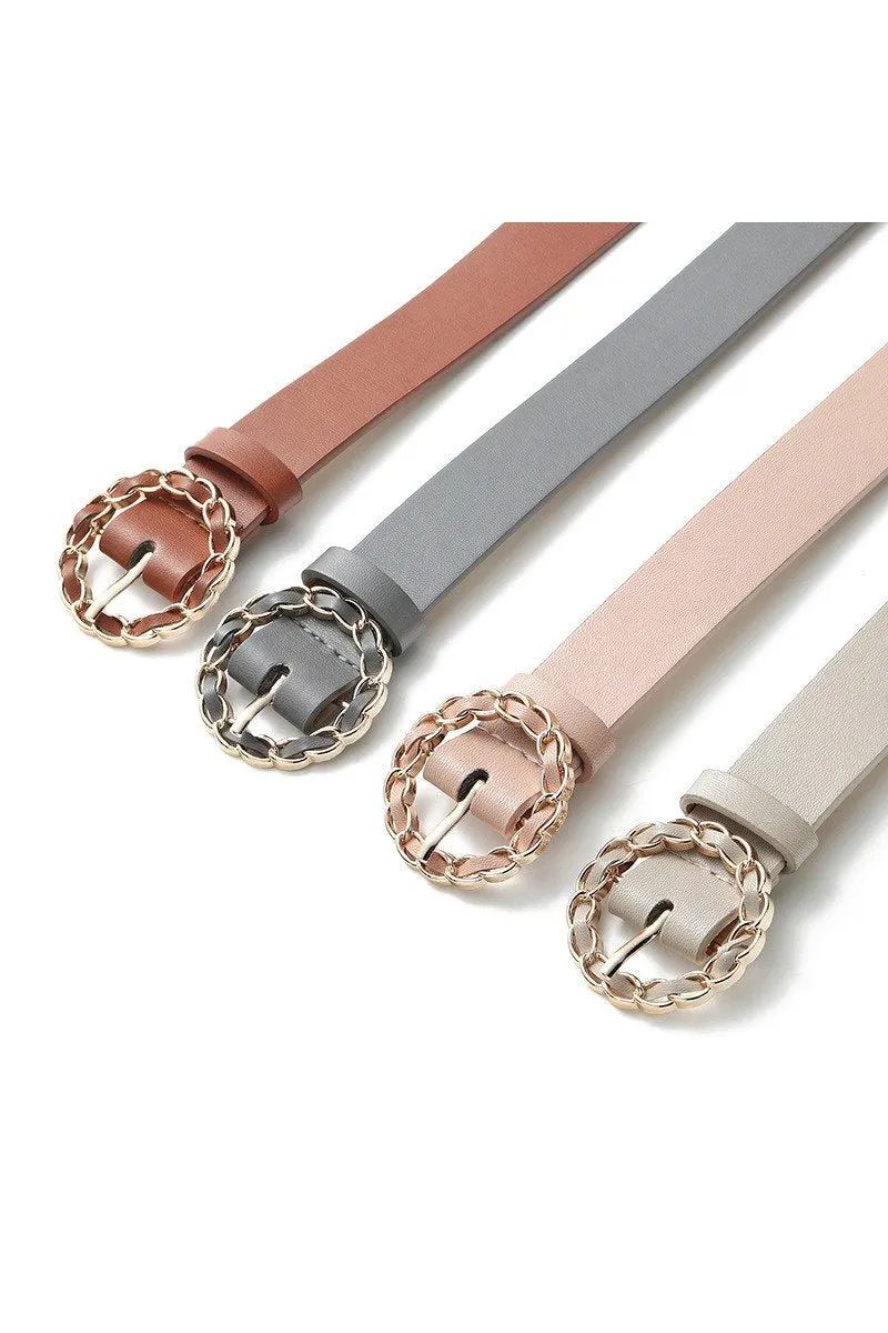 CASUAL CIRCLE CHAIN BUCKLE BELT