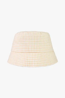 Check mate beige bucket hat