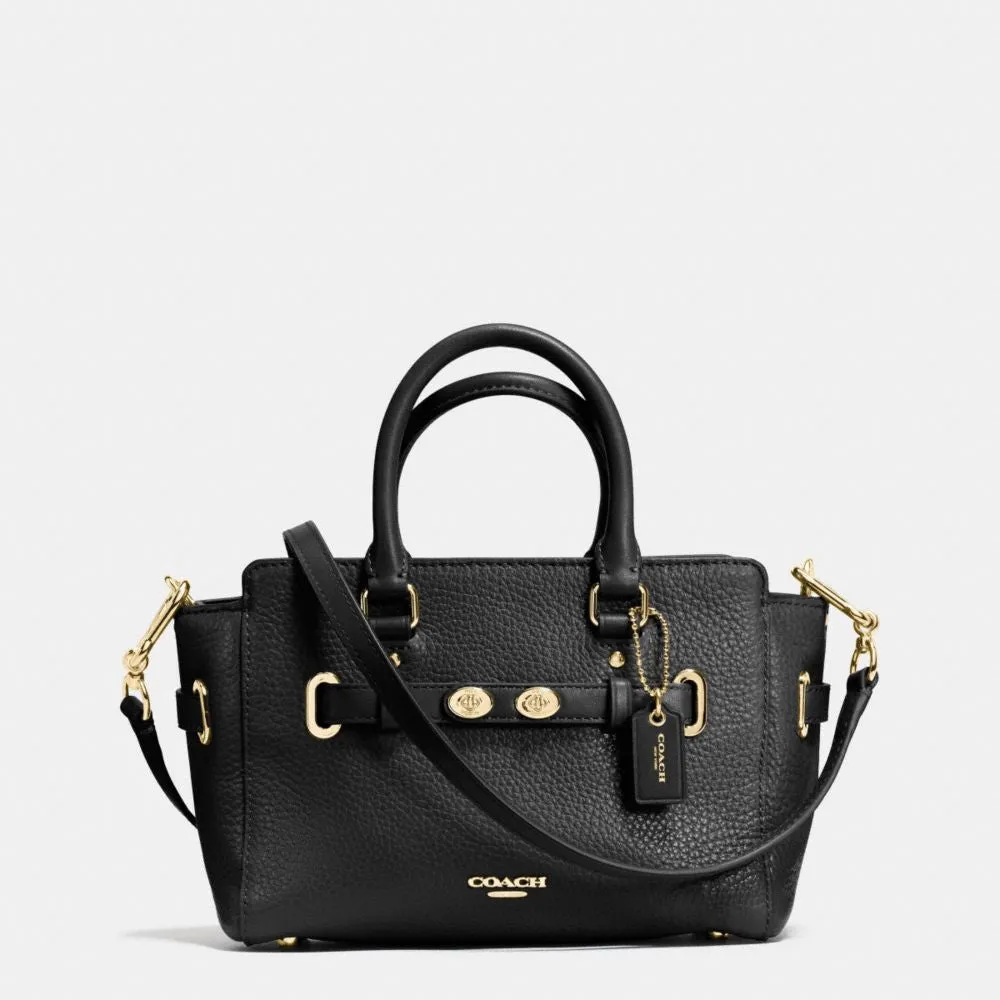 COACH MINI BLAKE CARRYALL IN BUBBLE LEATHER