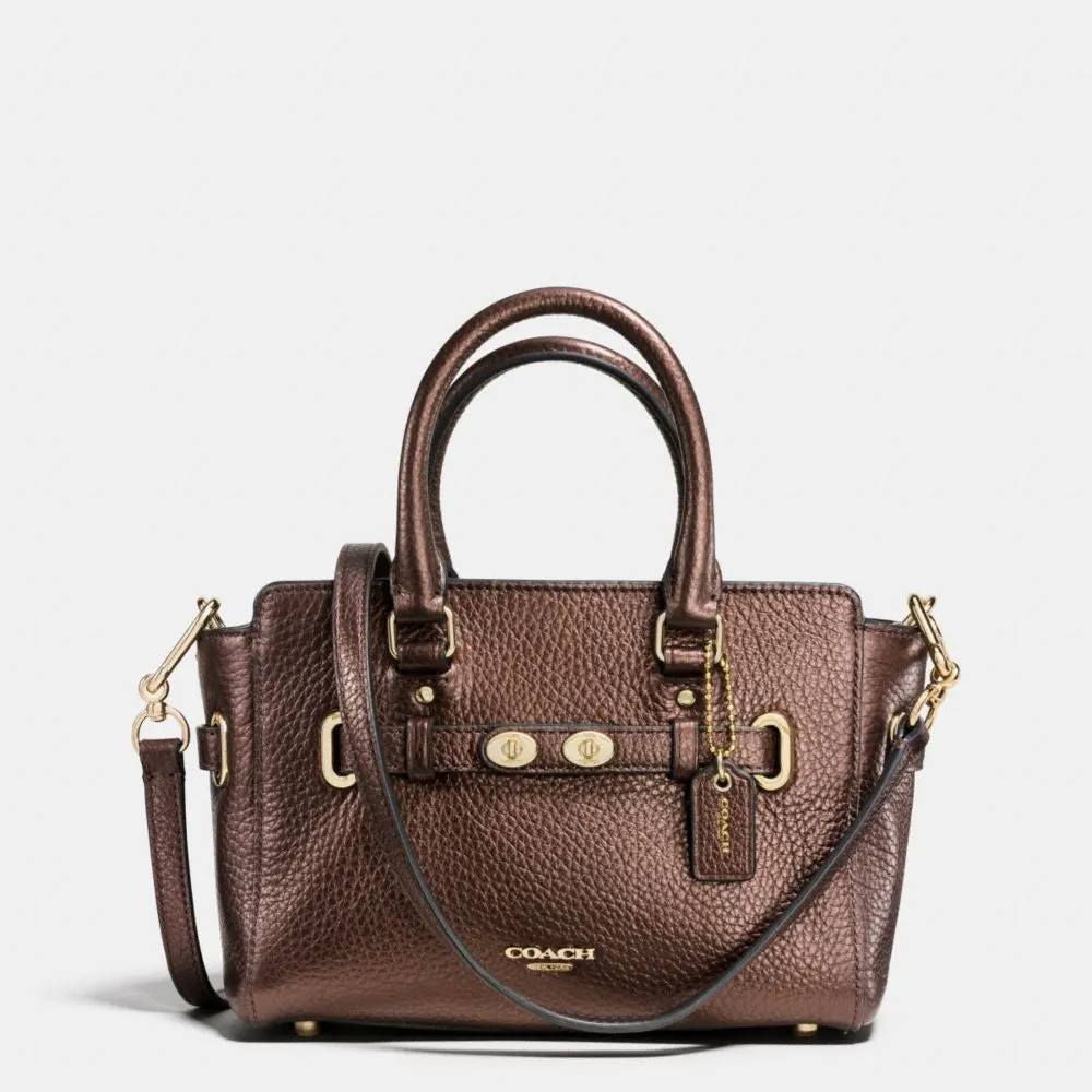 COACH MINI BLAKE CARRYALL IN BUBBLE LEATHER