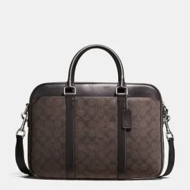 COACH PERRY SLIM BRIEF IN SIGNATURE