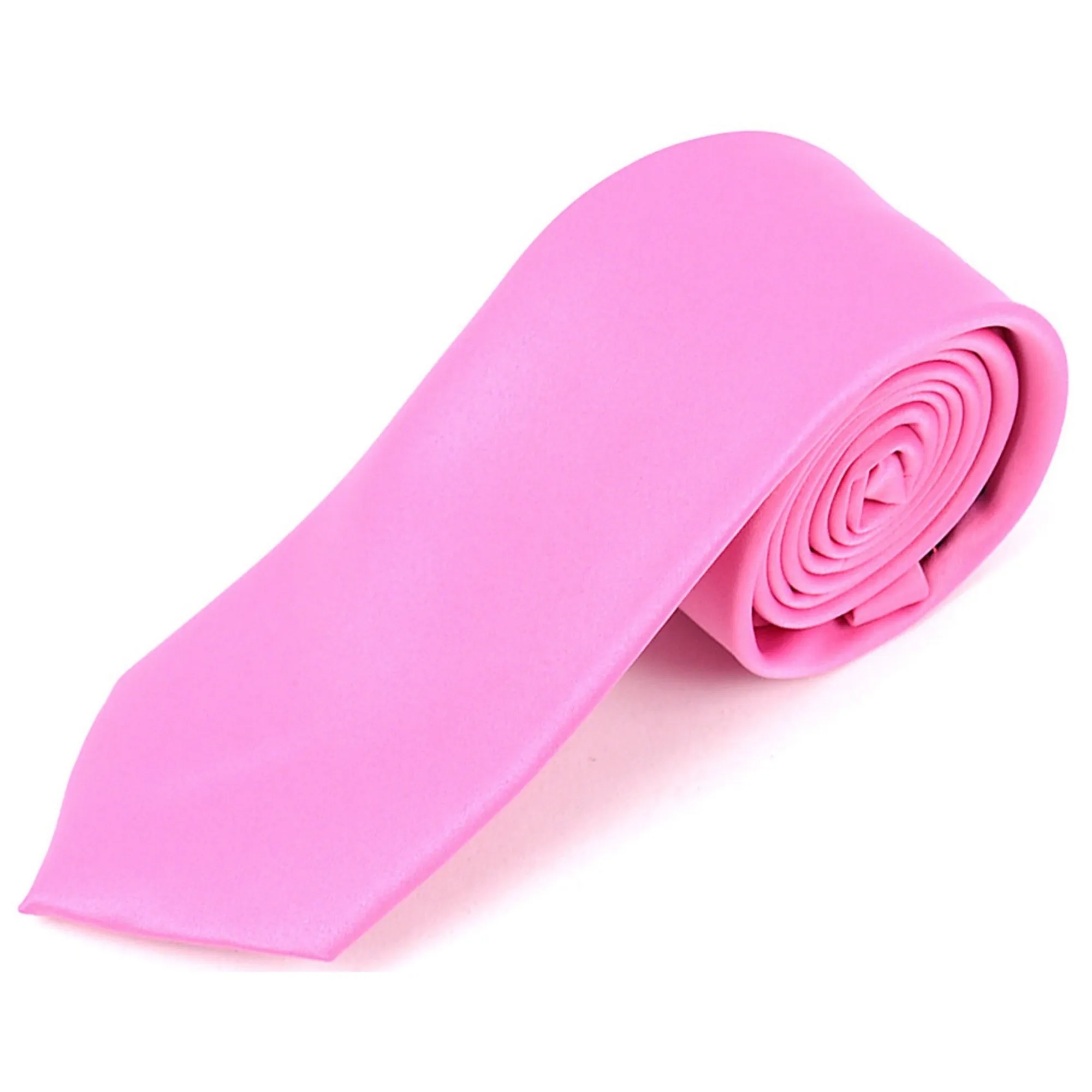 Men's Solid Color 2.75 Inch Wide And 57 Inch Long Slim Neckties