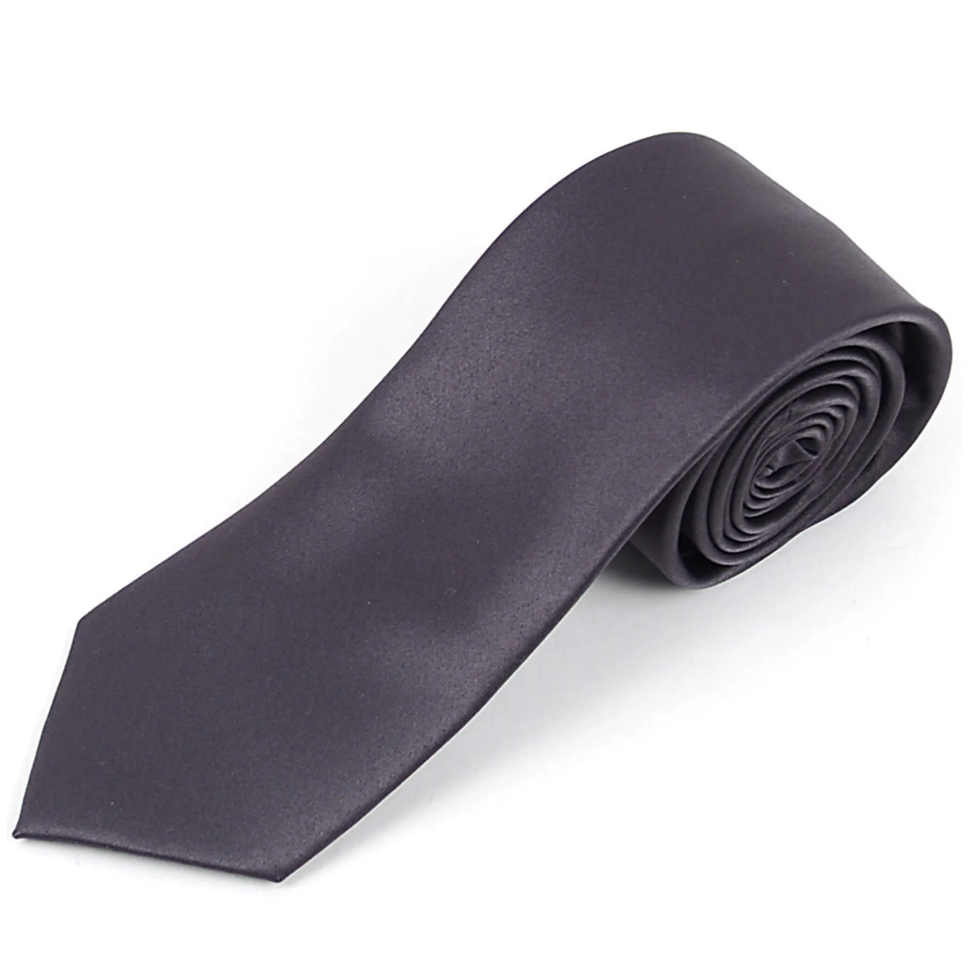 Men's Solid Color 2.75 Inch Wide And 57 Inch Long Slim Neckties