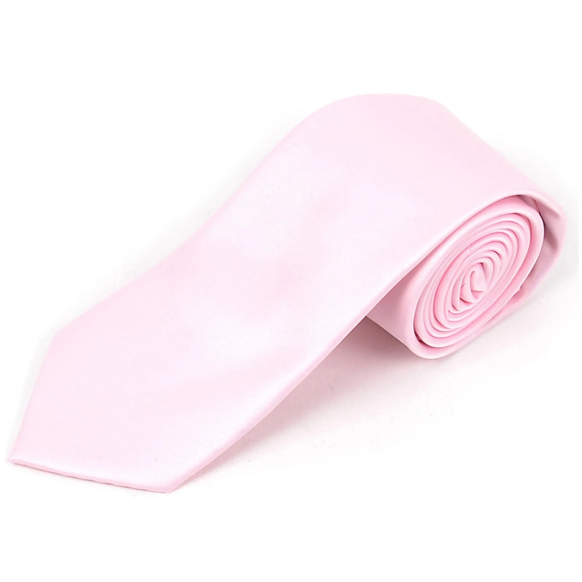 Men's Solid Color 2.75 Inch Wide And 57 Inch Long Slim Neckties