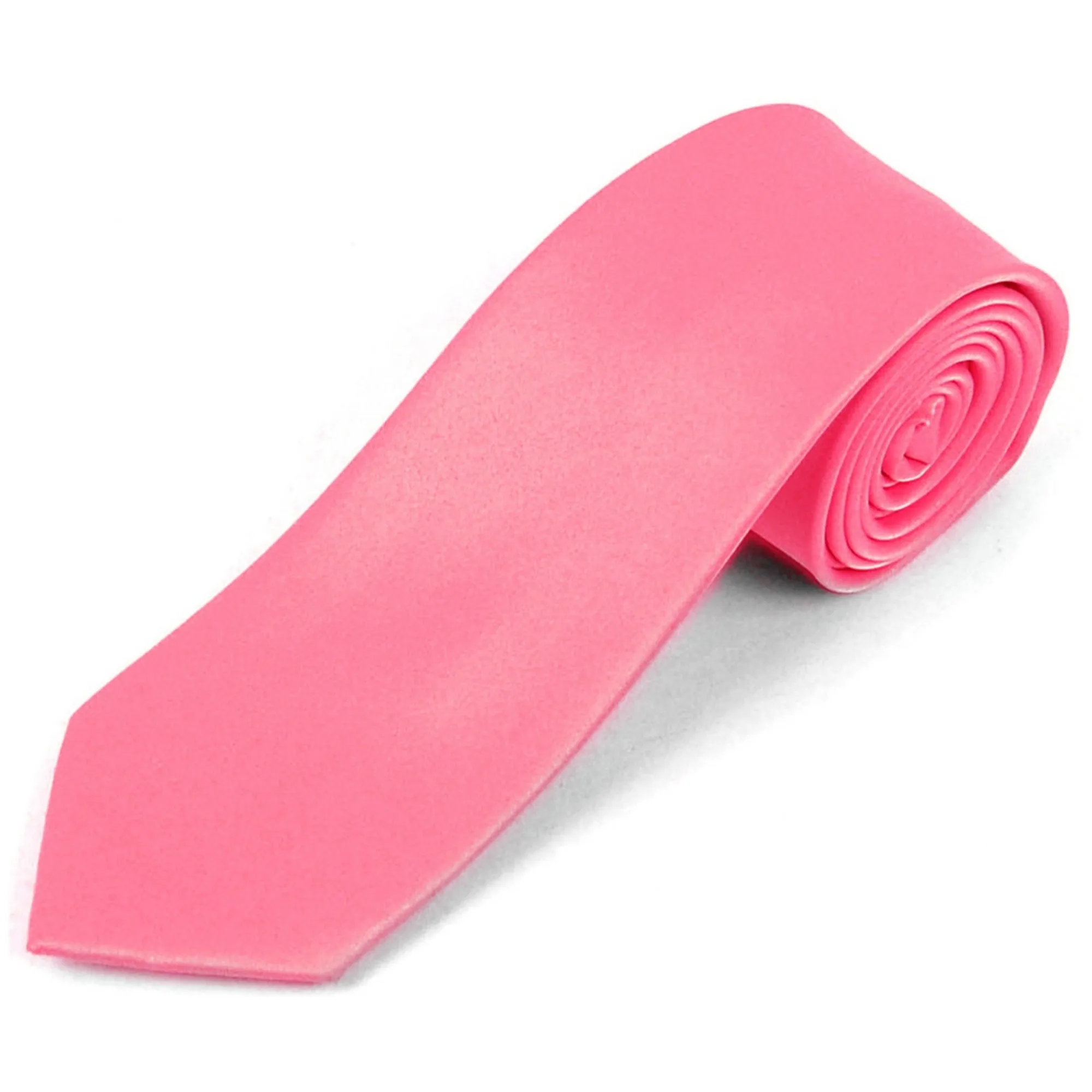 Men's Solid Color 2.75 Inch Wide And 57 Inch Long Slim Neckties