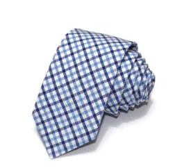 Navy & Blue Tattersall Check Necktie