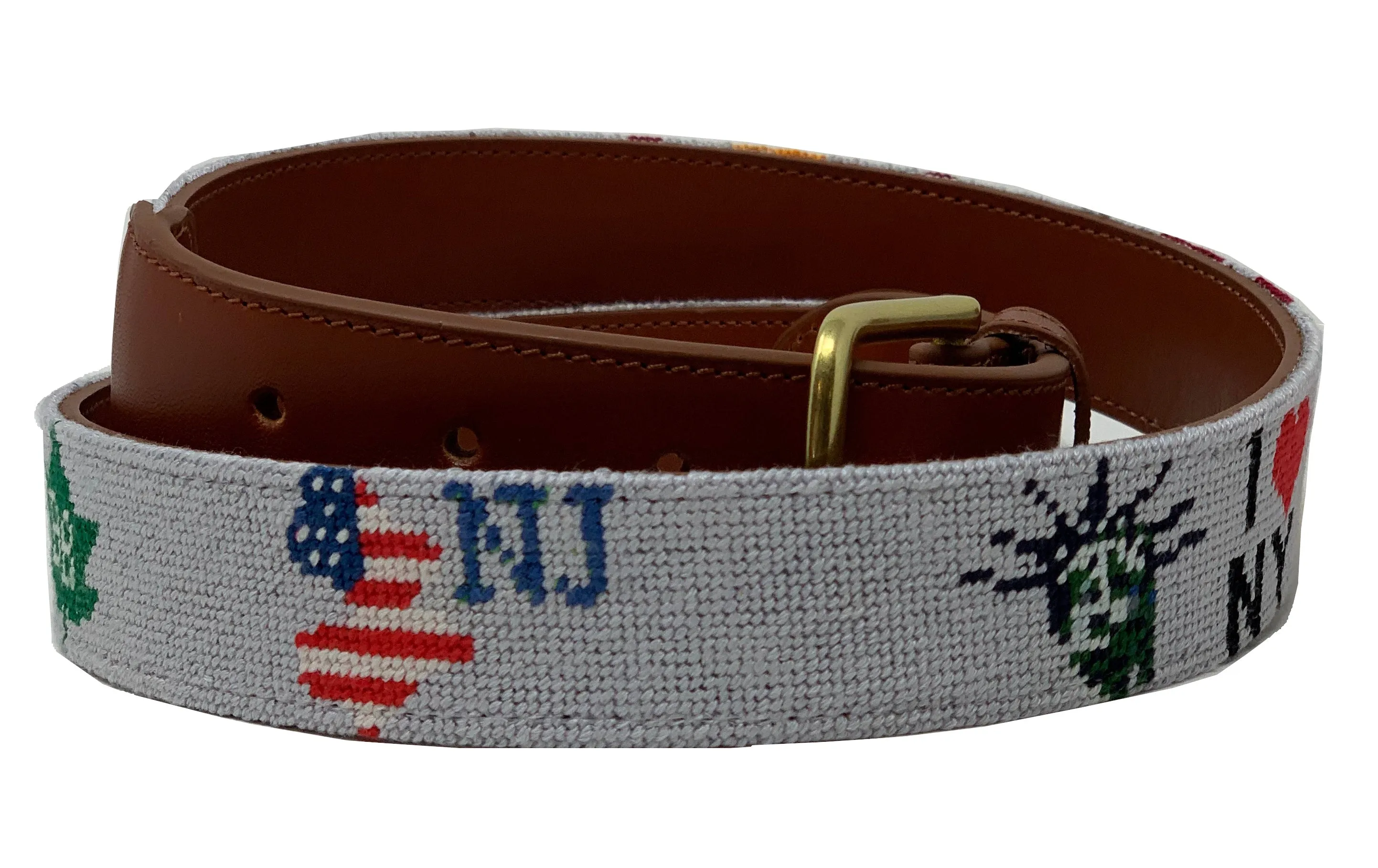 Needlepoint Custom Belts, Personalized Hand stitched belts to fit your personality!