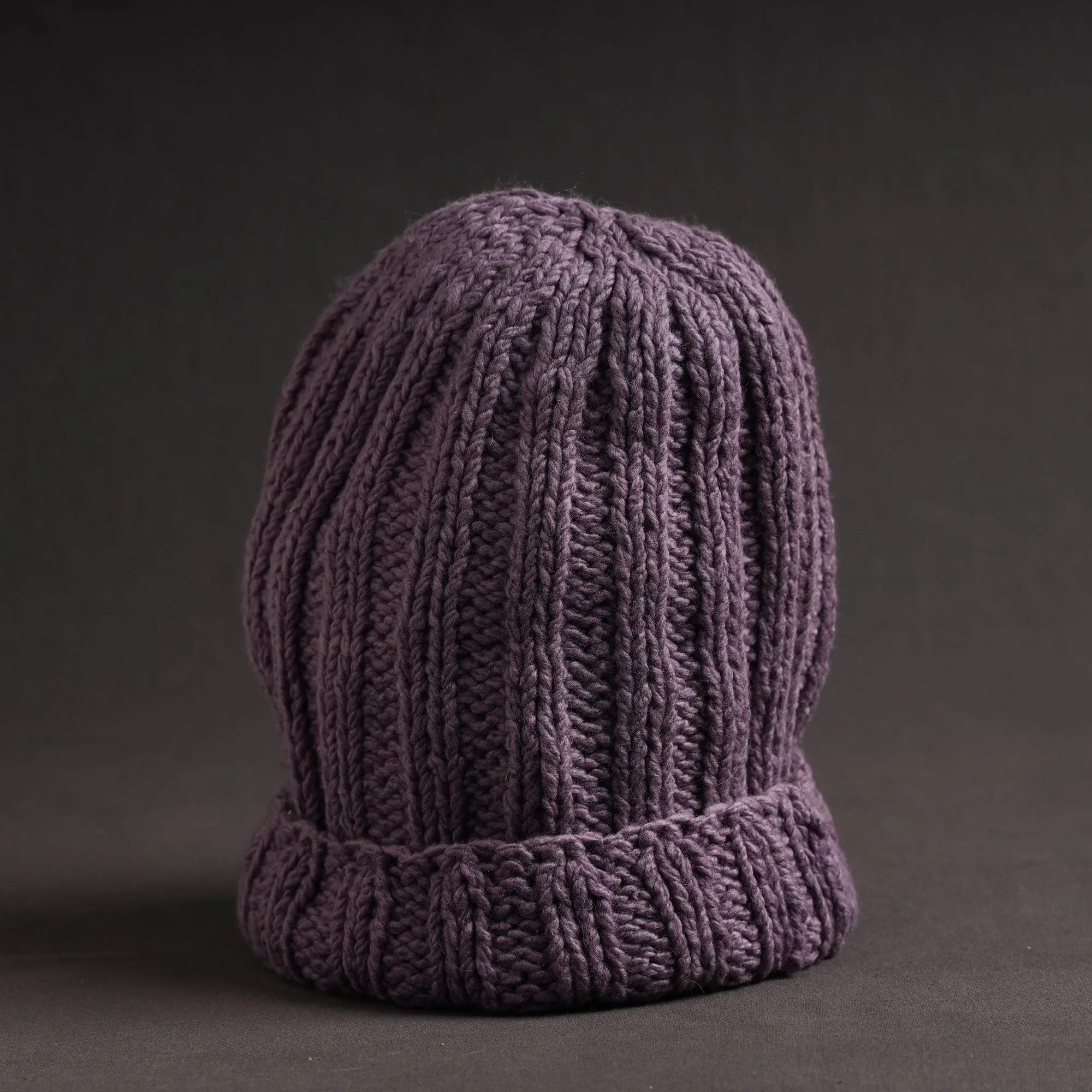 Purple - Kullu Karishma Handwoven Pure Merino Wool Cap