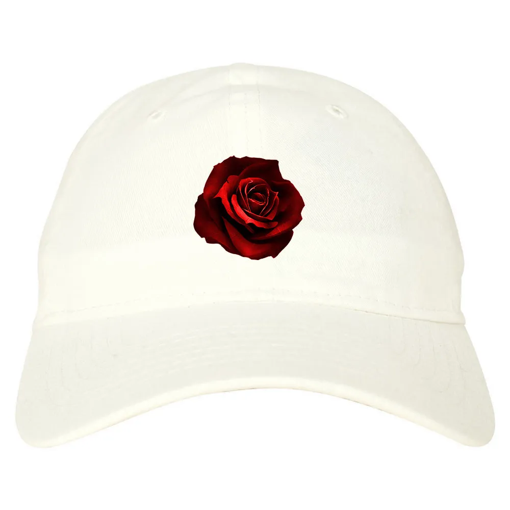 Red Rose Pattern Dad Hat