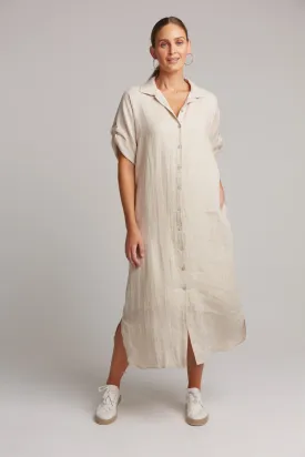 Studio Shirt Dress - Tusk