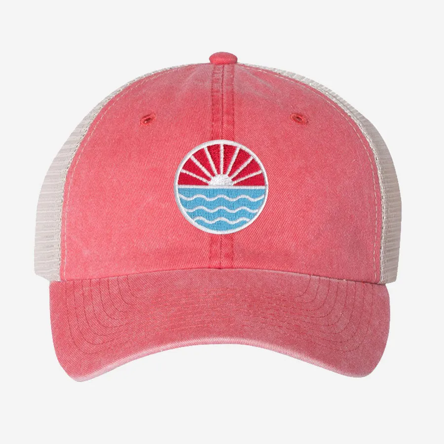 Sun Wave Unstructured Trucker Hat