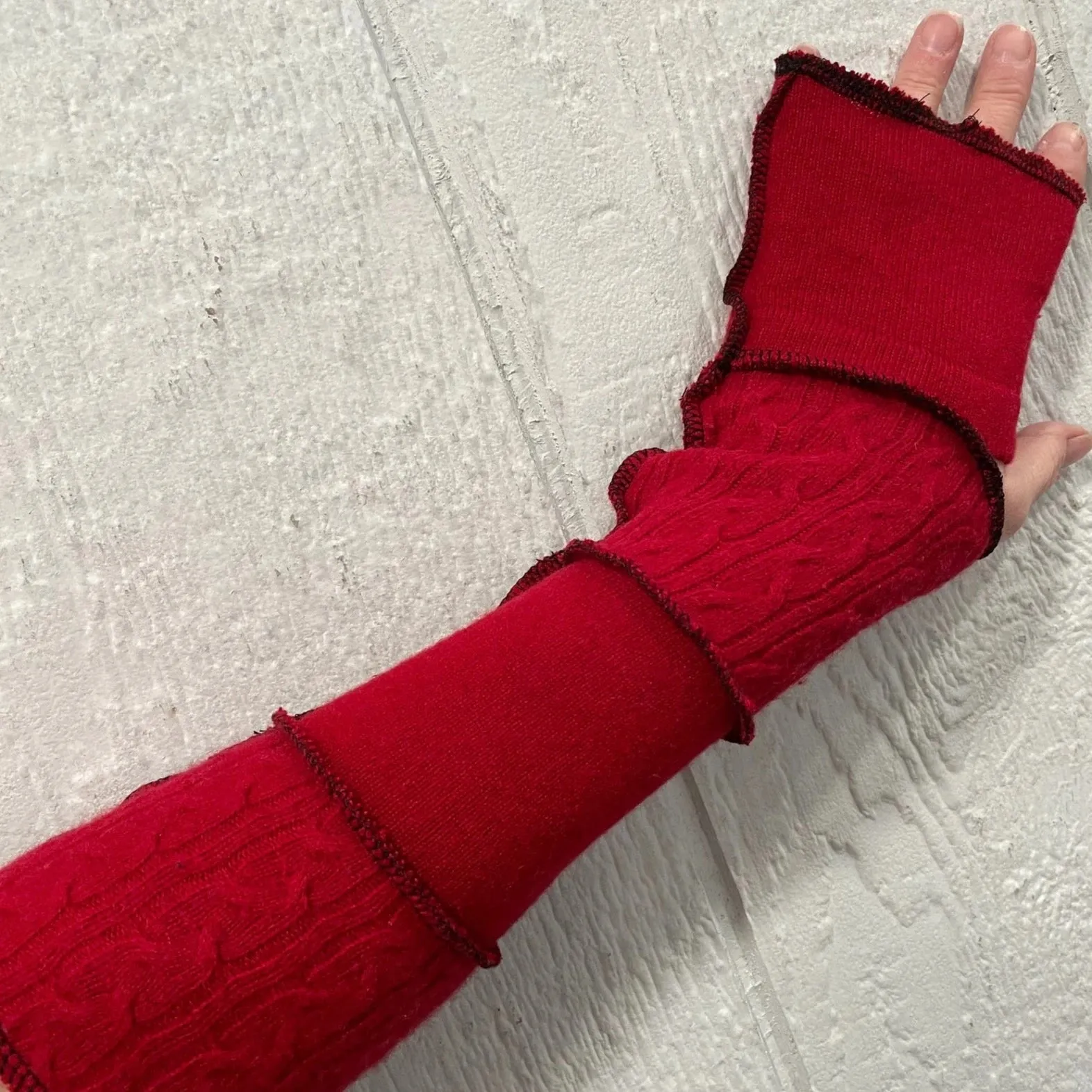 Upcycled Cashmere Wrist Warmers